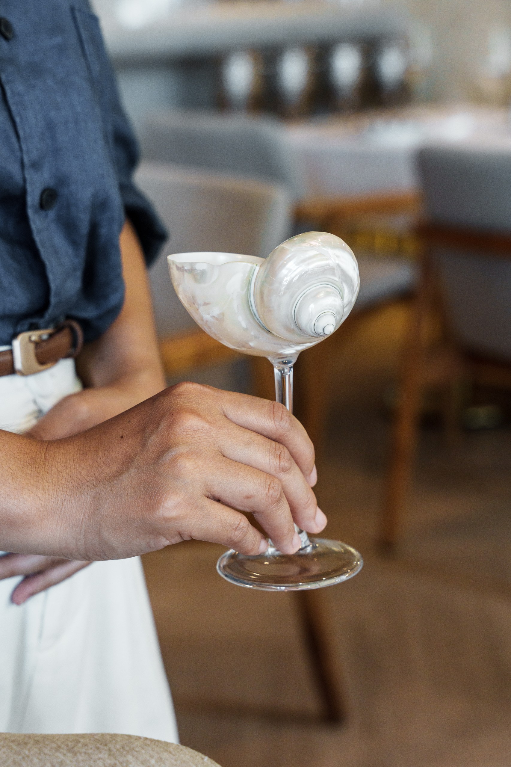 Restaurant service detail for editorial calendar and social media posting in Thailand